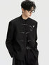 New Chinese Style Stand Collar Wedding Suit for Men with Embroidery Groom
