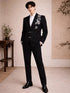 New Chinese Style Groom Tang Suit Wedding Tuxedo Set Men's Stand Collar Jacket & Pants