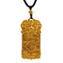 Gold Sand Kylin Pendant Necklace Copper Alloy Unisex Lucky Charm Jewelry