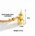 Sand Gold Gourd Pendant Necklace New Chinese Style Unisex Brass