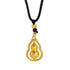 Gold Plated Gourd Pendant Necklace Vintage Palace Style Rotatable Charm