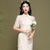 Stunning Beaded Lace Cheongsam Floral Lace Chic Chinese Dress