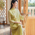 Modern Cheongsam Dress with Slanted Collar Retro Embroidery and Chinese Ethnic Flair