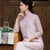 Retro Embroidered Chinese Style Dress with Elegant Button Closure and Improved Qipao Design