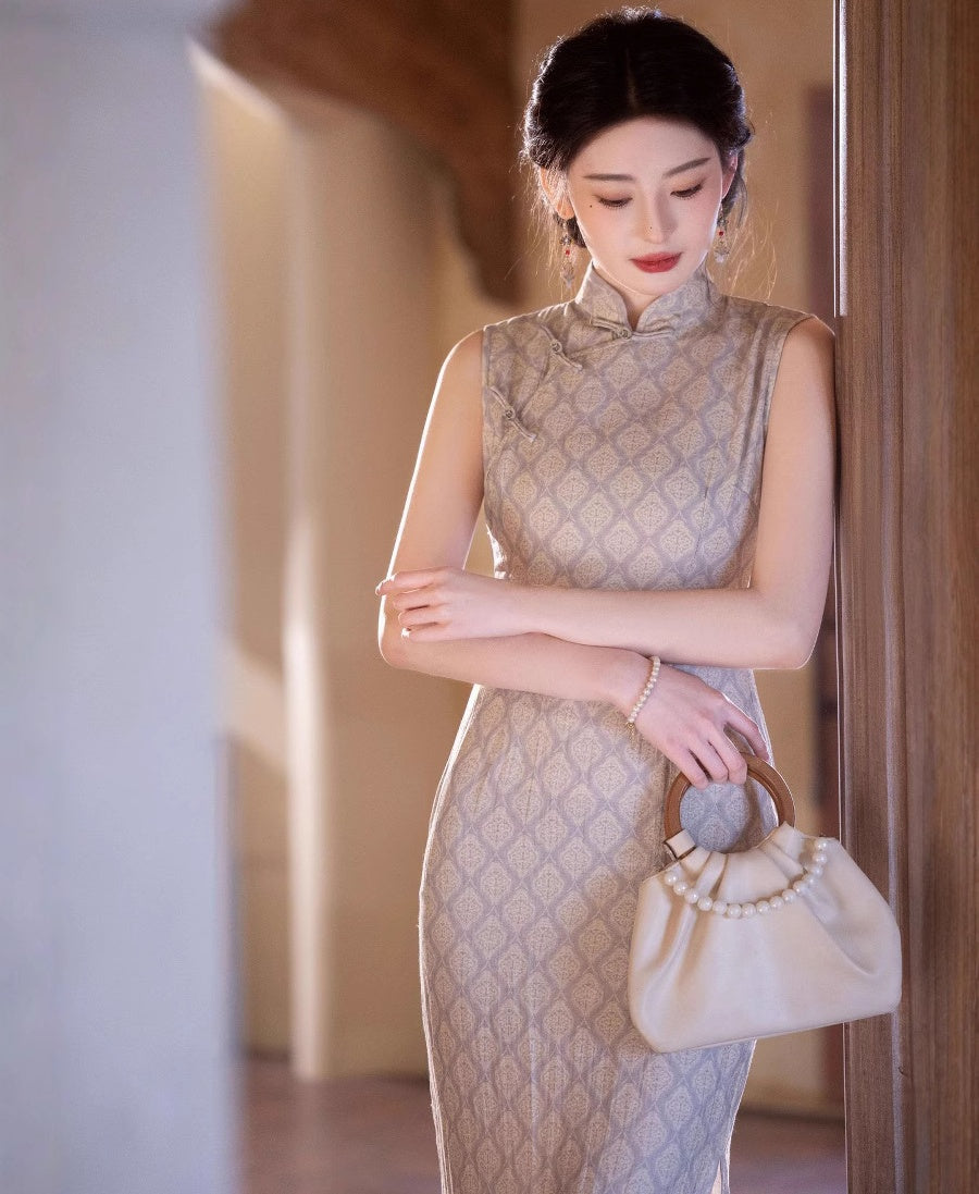 Youthful Sleeveless Qipao – Slim Fit Modern Cheongsam Dress for Spring/Summer Elegance Pink / XXL Youthful Sleeveless Qipao – Slim Fit Modern Cheongsam Dress for Spring/Summer Elegance Pink / XXL