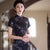 Spring Summer Retro Slim Cheongsam – Ink Painting Qipao Dress