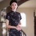 Spring Summer Retro Slim Cheongsam – Ink Painting Qipao Dress