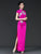 Elegant Cap Sleeve Maxi Cheongsam - Modernized for Stage & Runway Performance