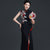 Premium Sleeveless Chinese Fishtail Qipao - Long Slit Gown for Model Catwalk & Stage Performance