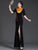 Elegant Chinese-Style Modified Qipao | Black Long Mermaid Evening Gown with Side Slit for Runway & Banquet Events
