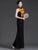 Elegant Chinese-Style Sleeveless Qipao | Black Long Mermaid Evening Gown with Side Slit for Runway & Banquet Events