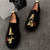 Chinese Character Embroidery Traditional Chinese Causal Shoes Loafers