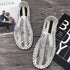 Men's Summer Breathable Mesh Loafers with Dandelion Pattern - Anti-Odor, Soft Sole, Casual Shoes