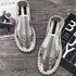 Men's Summer Breathable Mesh Loafers with Auspicious Embroidery - Anti-Odor, Soft Sole, Casual Shoes