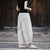 Blumenstickerei & Streifenmuster im chinesischen Stil lose Hosen für Damen