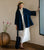 Exquisite Invisible Embroidery Chic Short Design Subtle Striped Linen Jacket