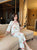 2-pieces Silk Blend Chinese style Loungewear Floral Sleepwear Bathrobe