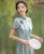 Thin and Cool Ice Silk Vintage Chinese Style Long Striped Qipao Dress