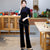 Velvet Cheongsam Top & Pants Chinese Style Women's Suit Plus Size