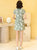 Cotton Cheongsam Top & Skirt Modern Chinese Style Women's Suit