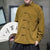Men's Chinese Style Corduroy Long Sleeve Shirt Casual Tang Suit