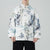 Men's Chinese Style Floral Cotton Long Sleeve Shirt Casual Tang Suit