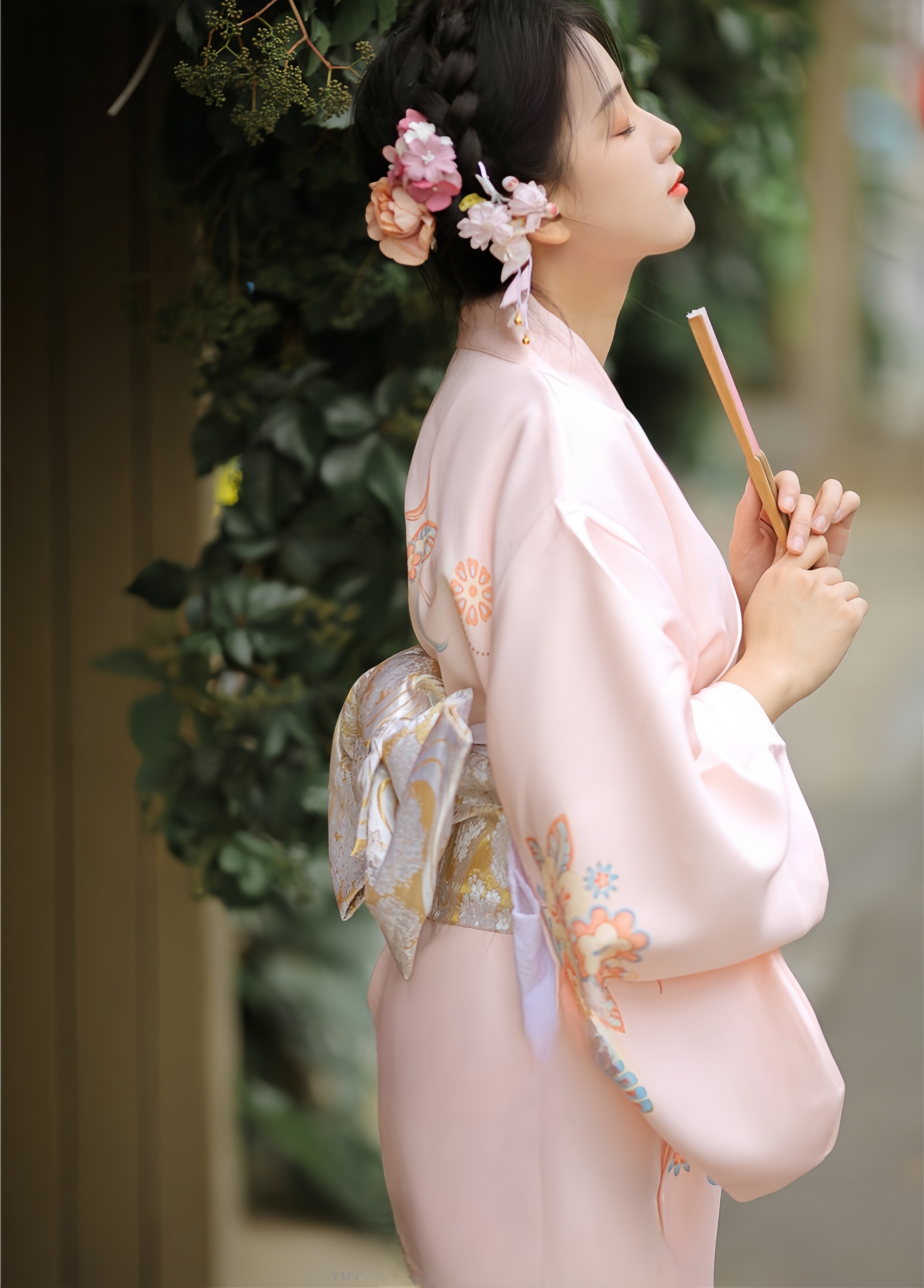 Traditional Furisode and Yukata Style Women's Traditional Japanese Kimono Traditional Furisode and Yukata Style Women's Traditional Japanese Kimono