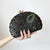 Chinese Style Embroidery Shell-Shaped Evening Bag with Pearl Handle and Cross Body