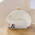 Chinese Style Shell-shaped Embroidery Evening Bag with Pearl Handle and Pearls Chain