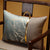 Feather Pattern Traditional Chinese Linen Cushion Cover