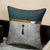 Surge Billows Pattern Traditional Chinese Linen Cushion Cover with Pendant