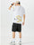 T-shirt unisexe à manches courtes 100 % coton avec broderie Pine & Crane