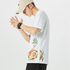 Floral Embroidery 100% Cotton Short Sleeve Unisex T-shirt