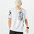 Cyprinus & Dragon Broderie 100% Coton T-shirt unisexe à manches courtes
