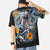 Cyprinus & Dragon Stickerei 100% Baumwolle Kurzarm Unisex T-Shirt