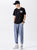 T-shirt unisexe à manches courtes 100% coton avec broderie papillon
