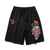 Wealth God Pixiu Embroidery Beach Pants Loose Pants Chinese Style Shorts