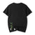 100% Cotton Round Neck Panda & Bamboo Embroidery Short Sleeve T-shirt