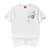 100% Cotton Round Neck Panda & Bamboo Embroidery Short Sleeve T-shirt