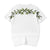 100% Cotton Round Neck Bamboo Embroidery Short Sleeve T-shirt