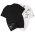 100% Cotton Round Neck Bamboo Embroidery Short Sleeve T-shirt