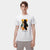 T-shirt cinese con stampa pesce girocollo in cotone 100%