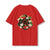 100% Cotton Round Neck Snake Embroidery Short Sleeve T-shirt