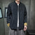 Textured Embossed Corduroy Chinese Jacket Casual Style