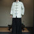 Bamboo Pattern Turned Cuff Sleeve Chinese Jacket Trendy Style