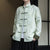 Bamboo Pattern Turned Cuff Sleeve Chinese Jacket Trendy Style