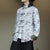 Bamboo Pattern Turned Cuff Sleeve Chinese Jacket Trendy Style