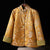 Vintage Mandarin Collar Straight-Cut Tang Jacket - Quilted Winter Coat with Trim