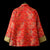 Vintage Mandarin Collar Straight-Cut Tang Jacket - Quilted Winter Coat with Trim