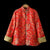 Vintage Mandarin Collar Straight-Cut Tang Jacket - Quilted Winter Coat with Trim